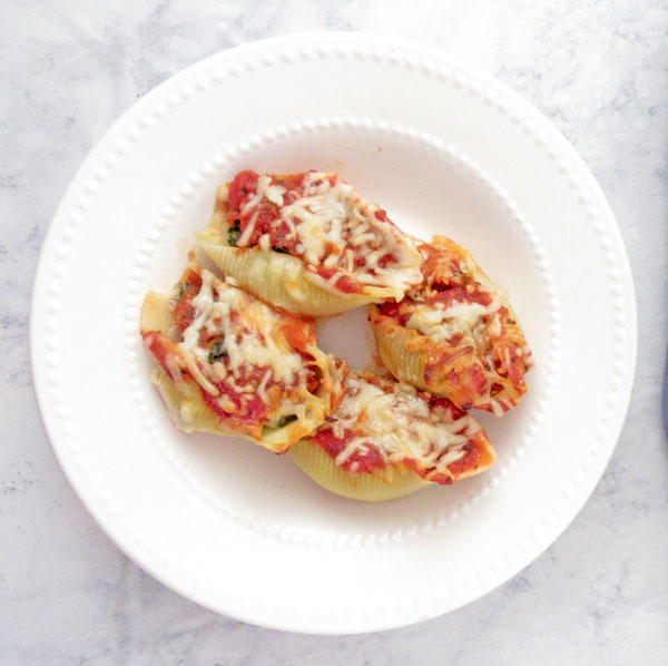Stuffed Shells with Turkey and Spinach Stuffed Shells with Turkey and Spinach