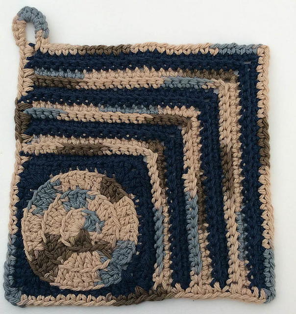 Circle in the Corner Potholder Circle in the Corner Potholder