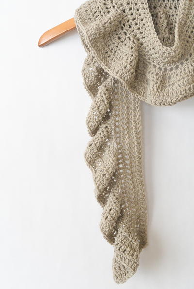 Crocheted Ruffle Scarf Crocheted Ruffle Scarf