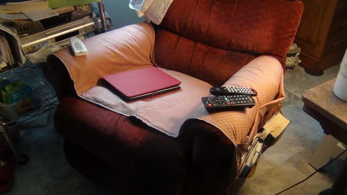 Easy Sewn Armchair Organizer