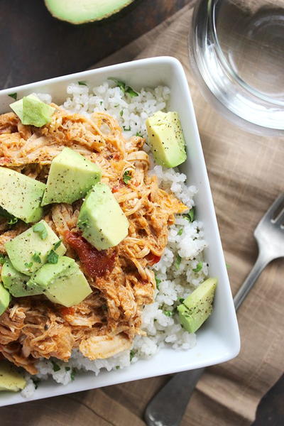 Easy Slow Cooker Shredded Mexican Chicken Easy Slow Cooker Shredded Mexican Chicken
