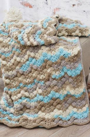 Surfs Up Crochet Throw