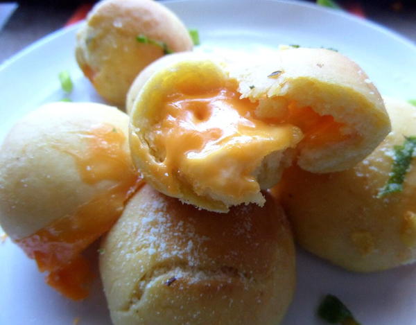 Three Cheese Garlic Bombs With Homemade Dough Three Cheese Garlic Bombs With Homemade Dough