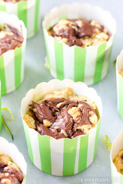 Zucchini Nutella Swirl Muffins Zucchini Nutella Swirl Muffins