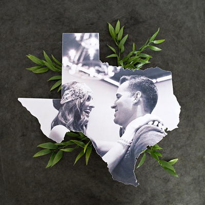 Decoupage Photo State Cutouts