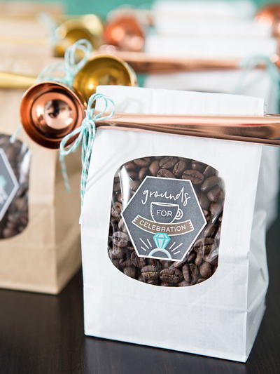 DIY Coffee Beans Wedding Favors