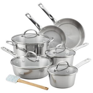 Ayesha 11-Piece Stainless Steel Cookware Set Giveaway
