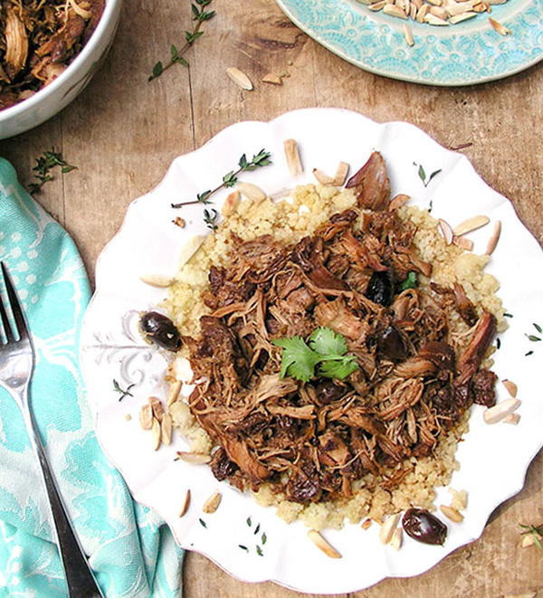Slow Cooker Chicken Thighs with Dried Cherries Leeks and Olives Slow Cooker Chicken Thighs with Dried Cherries, Leeks, and Olives