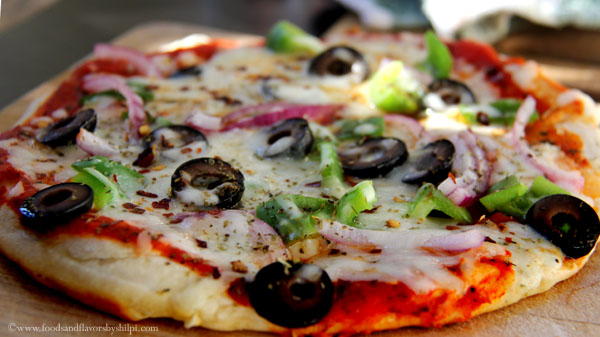 Vegetable Pizza without Oven Vegetable Pizza without Oven