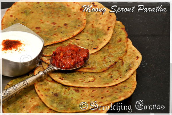 Sprouted Moong Daal Parantha Sprouted Moong Daal Parantha