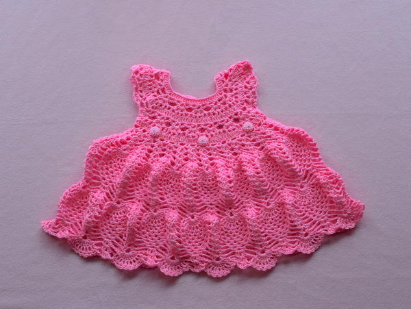 Pinky Pie Crochet Baby Dress Pinky Pie Crochet Baby Dress