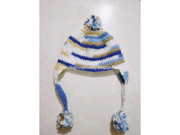 Baby Crochet Cap with Ear Flaps Baby Crochet Cap with Ear Flaps