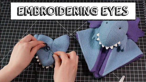 Embroidering Eyes with a Knot