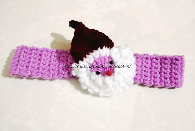 Festive Crochet Santa Headband Festive Crochet Santa Headband