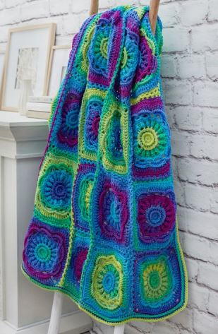 Floral Beauty Crochet Throw