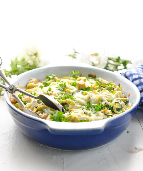 Dump-and-Bake Chicken and Zucchini Noodles Casserole Dump-and-Bake Chicken and Zucchini Noodles Casserole
