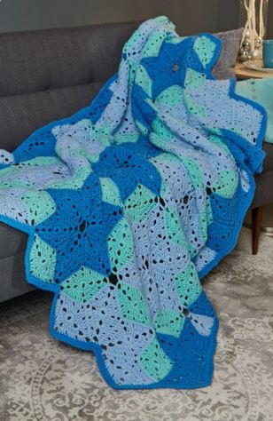 Crochet Star Throw