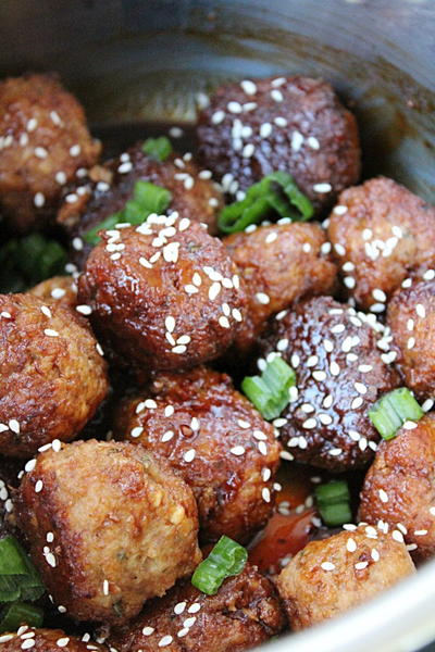 Slow Cooker Asian Sesame Turkey Meatballs Slow Cooker Asian Sesame Turkey Meatballs