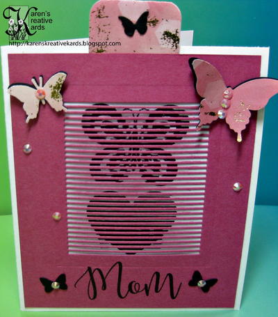 Personalized Butterfly Card with Movable Stamps