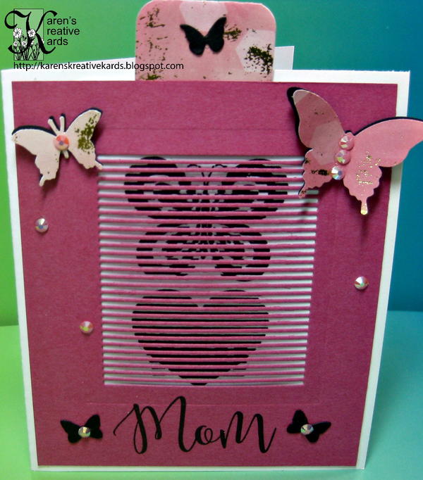 Personalized Butterfly Card with Movable Stamps Personalized Butterfly Card with Movable Stamps