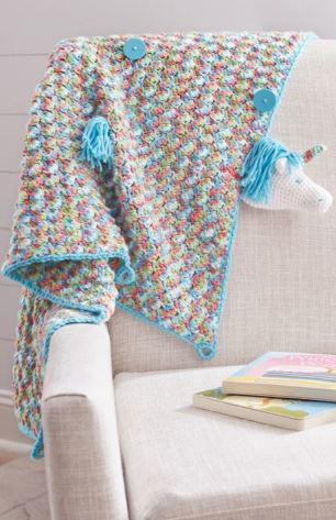Unicorn Crochet Baby Blanket
