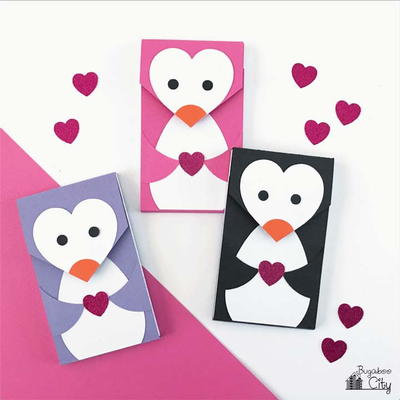 DIY Valentine's Day Penguin Notebooks