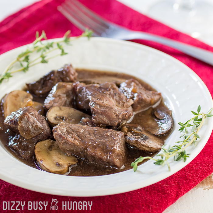 Slow Cooker Beef and Mushrooms