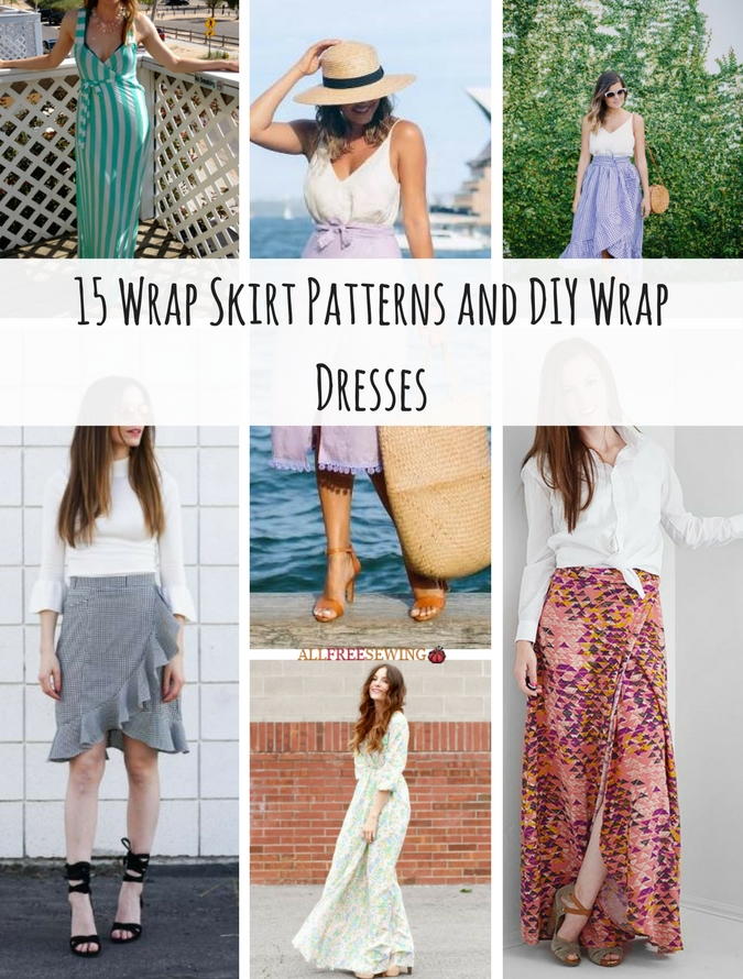 15 Wrap Skirt Patterns And Diy Wrap Dresses Allfreesewing Com