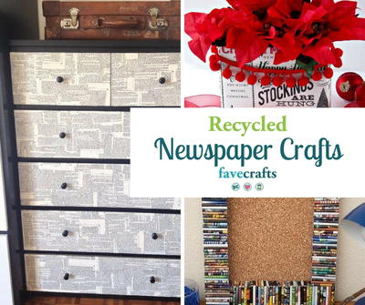 30+ Recycled Newspaper Craft Ideas