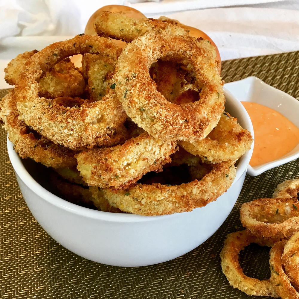 Oven Baked Onion Rings