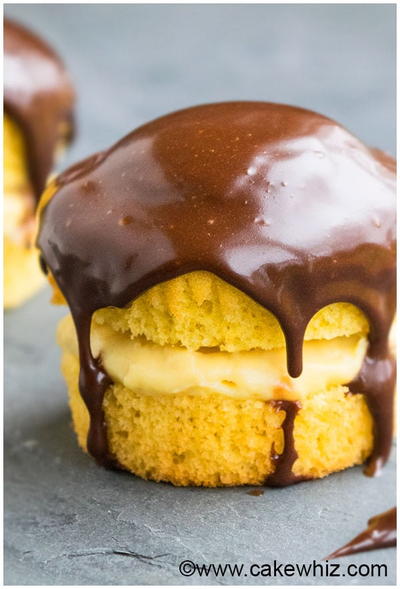 Easy Boston Cream Pie Cupcakes