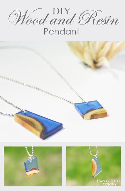 Wood and Resin Pendant Wood and Resin Pendant