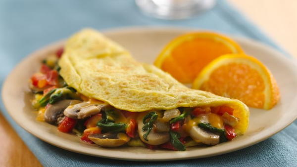 Cheese and Vegetable Omelet