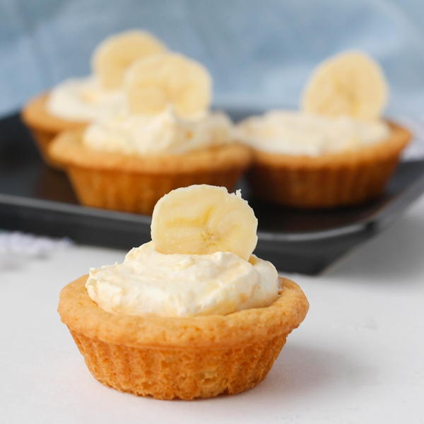Banana Cream Cookie Cups Banana Cream Cookie Cups