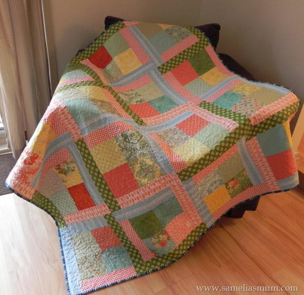 Scrappy Flora Easy Quilt Tutorial Scrappy Flora Easy Quilt Tutorial