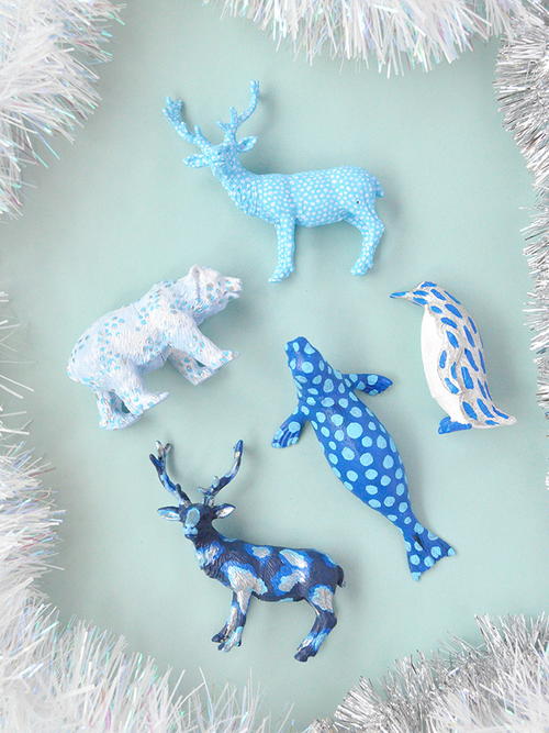 Whimsical Painted Arctic Animals Whimsical Painted Arctic Animals