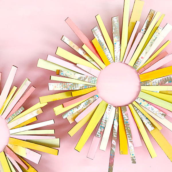 Upcycled Sun Ray Wreath Upcycled Sun Ray Wreath