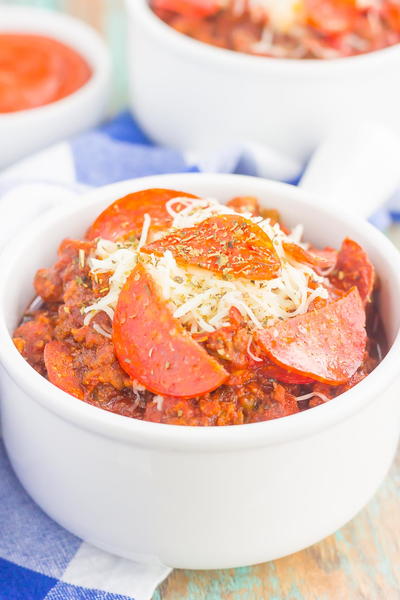 Slow Cooker Pizza Chili
