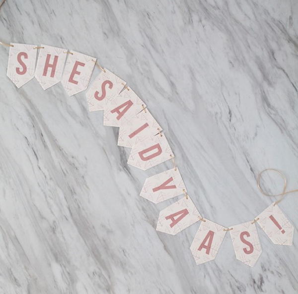 Printable She Said Yaas Banner Printable She Said Yaas Banner