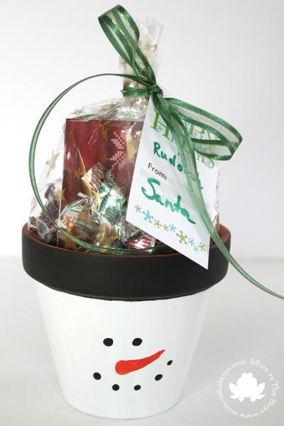 DIY Snowman Gift Pots