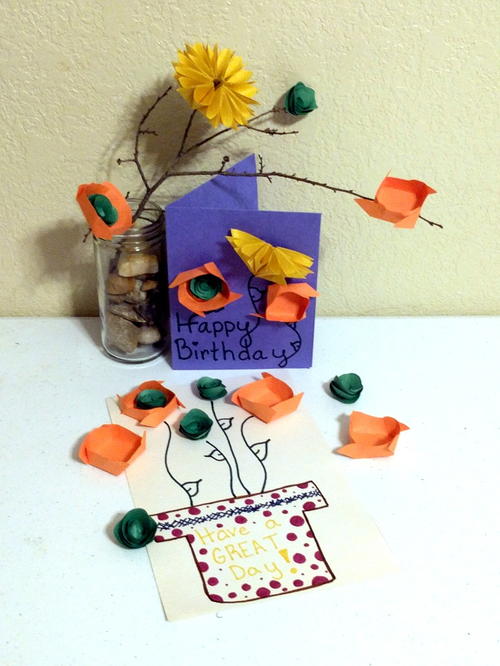 DIY Origami Paper Flowers DIY Origami Paper Flowers