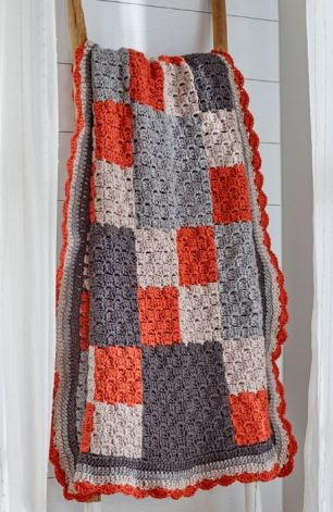 Four-Patch Crochet Throw