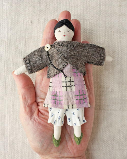 Little Felt Doll Coat Little Felt Doll Coat