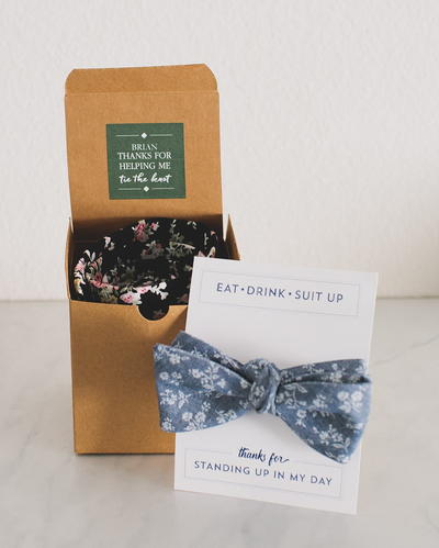 "Thank You" Printables for Groomsmen