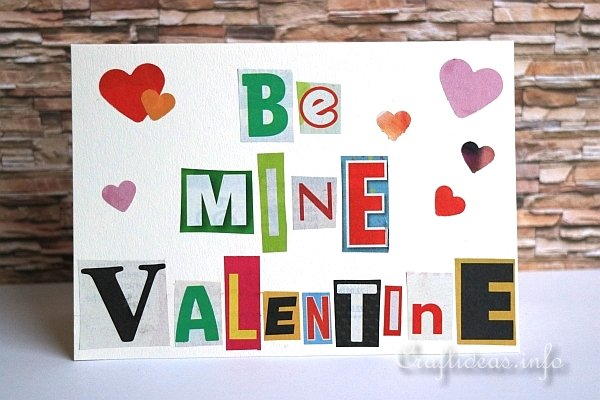 Ransom Note Valentines Day Card Ransom Note Valentine's Day Card