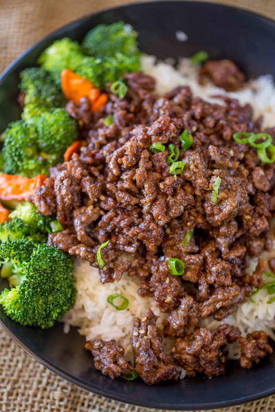 Ground Mongolian Beef Ground Mongolian Beef