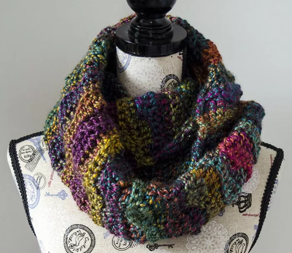 Mystic Waves Infinity Scarf Crochet Pattern