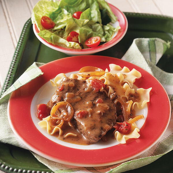 Creamy Tomato and Mushroom Round Steak Creamy Tomato and Mushroom Round Steak