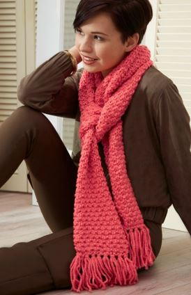 Quick and Easy Textured Fringe Scarf Quick and Easy Textured Fringe Scarf