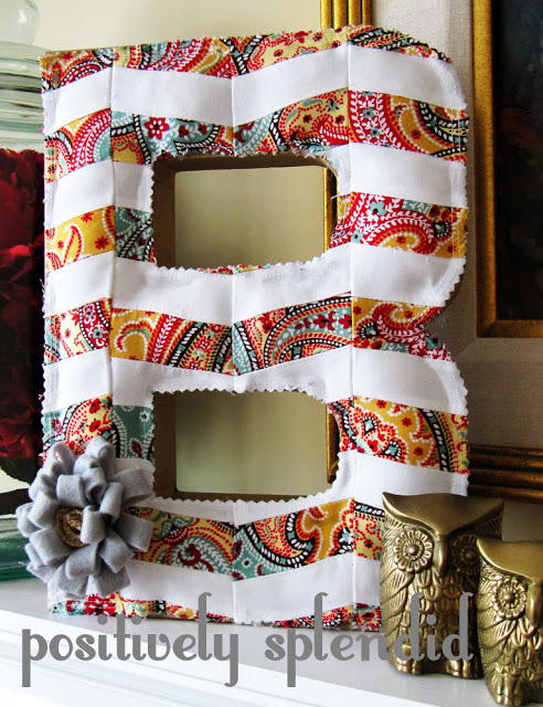 Chevron Patchwork Initial Chevron Patchwork Initial